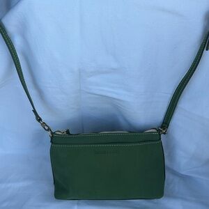 Portland Leather Forest Green Crossbody Bag